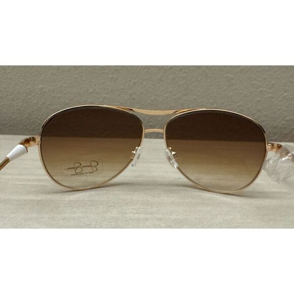 Jessica Simpson Women J106 GLD  Stylish UV Protective Metal Aviator Sunglasses - Picture 7 of 11